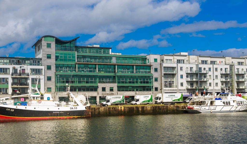 Corrib Removals - Trucks on the Galway Docks